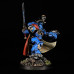 Ulthramarines Primaris captain in gravis armour