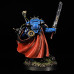 Ulthramarines Primaris captain in gravis armour with chainsword